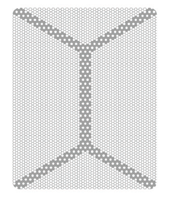 HM-01-05 Титановая сетка уcиленная (шестигранник) Mr.Curette Tech, Южная Корея